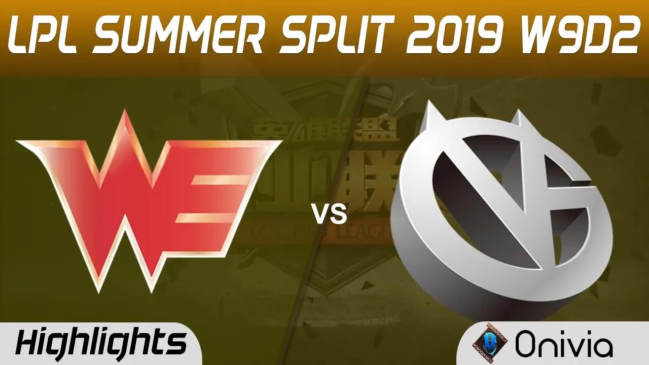 WE vs VG Highlights Game 2 LPL Summer 2019 W9D2 Team WE vs Vici Gaming LPL Highlights by Onivia thumbnail