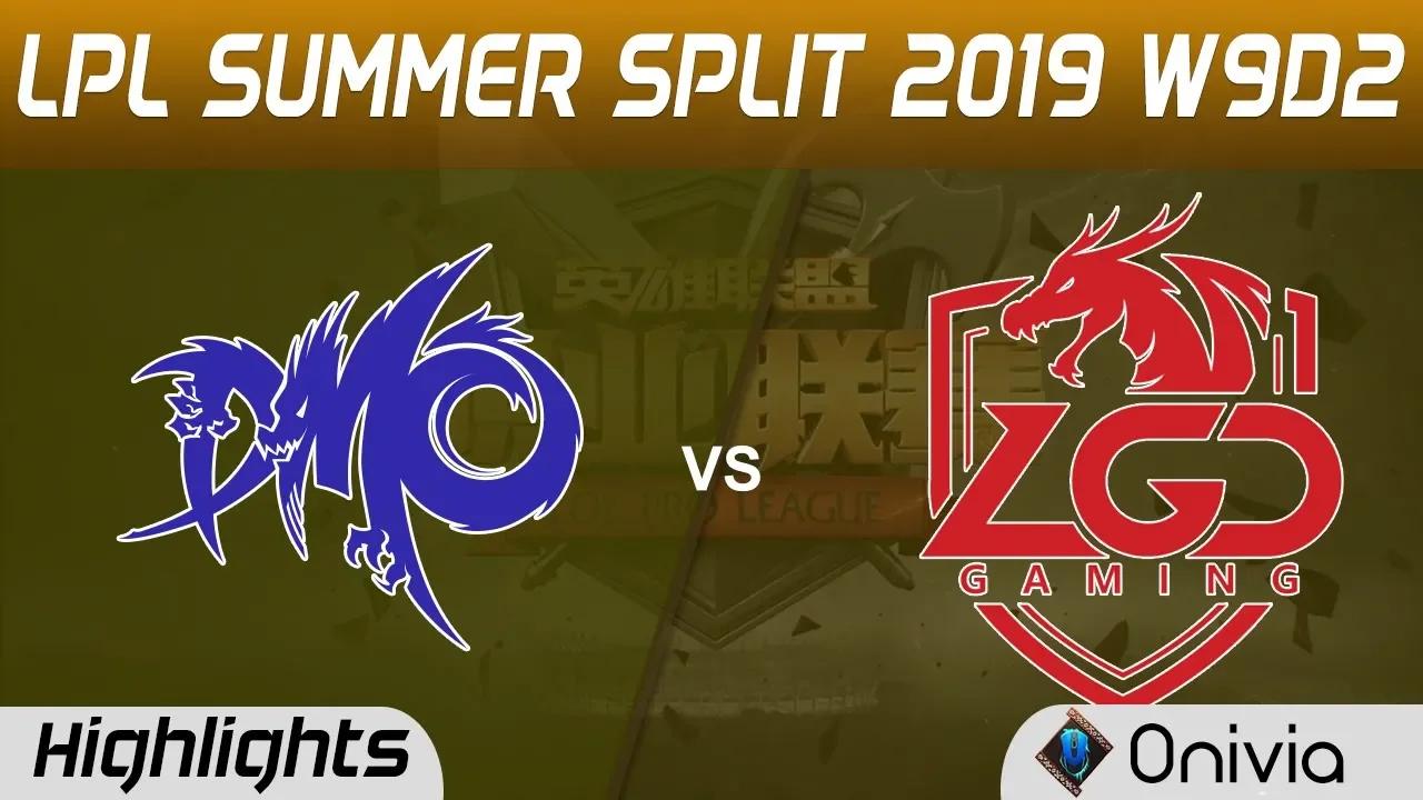 DMO vs LGD Highlights Game 1 LPL Summer 2019 W9D2 Dominus Esports vs LGD Gaming LPL Highlights by On thumbnail