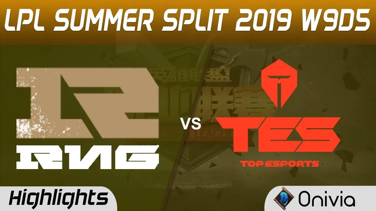 RNG vs TES Highlights Game 1 LPL Summer 2019 W9D5 Royal Never Give Up vs Top Esports LPL Highlights thumbnail