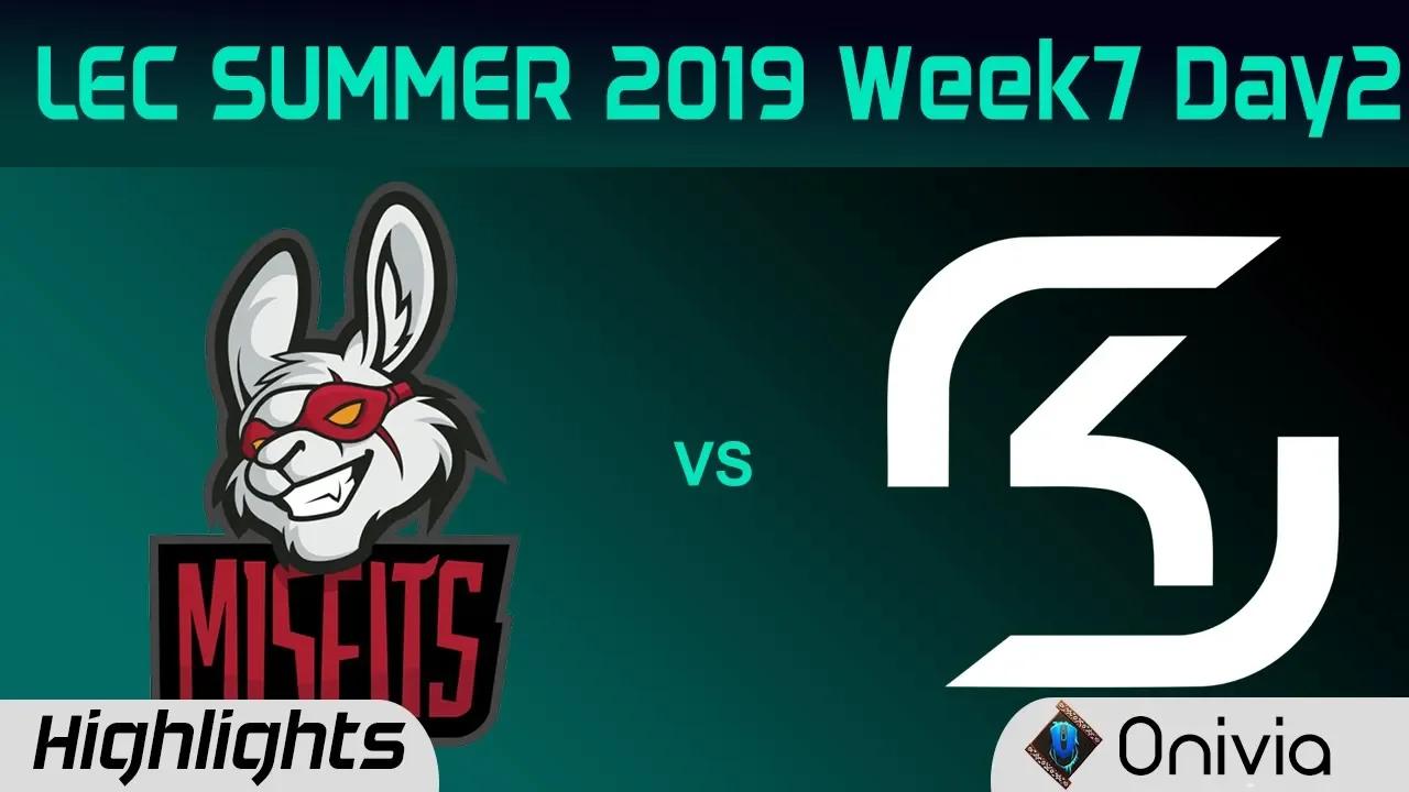 MSF vs SK Highlights LEC Summer 2019 W7D2 Misfits Gaming vs SK Gaming LEC Highlights By Onivia thumbnail