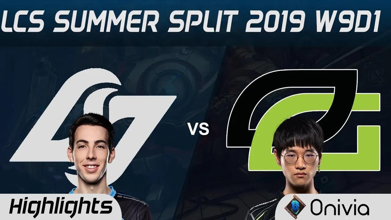 CLG vs OPT Highlights LCS Summer 2019 W9D1 Counter Logic Gaming vs Optic Gaming LCS Highlights by On thumbnail