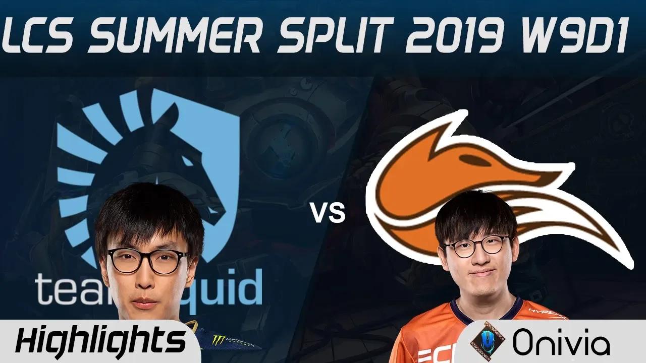 TL vs FOX Highlights LCS Summer 2019 W9D1 Team Liquid vs Echo Fox LCS Highlights by Onivia thumbnail