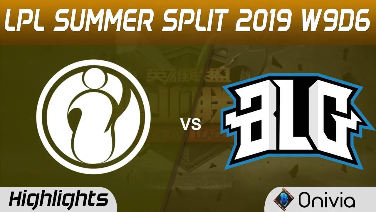 IG vs BLG Highlights Game 1 LPL Summer 2019 W9D6 Invictus Gaming vs BiliBili Gaming LPL Highlights b thumbnail