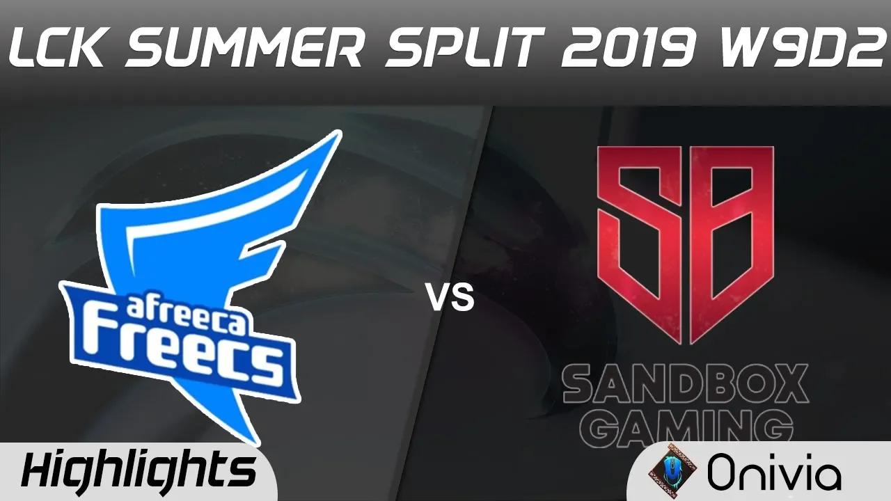 AF vs SB Highlights Game 3 LCK Summer 2019 W9D2 Afreeca Freecs vs Sandbox Gaming Highlights by Onivi thumbnail