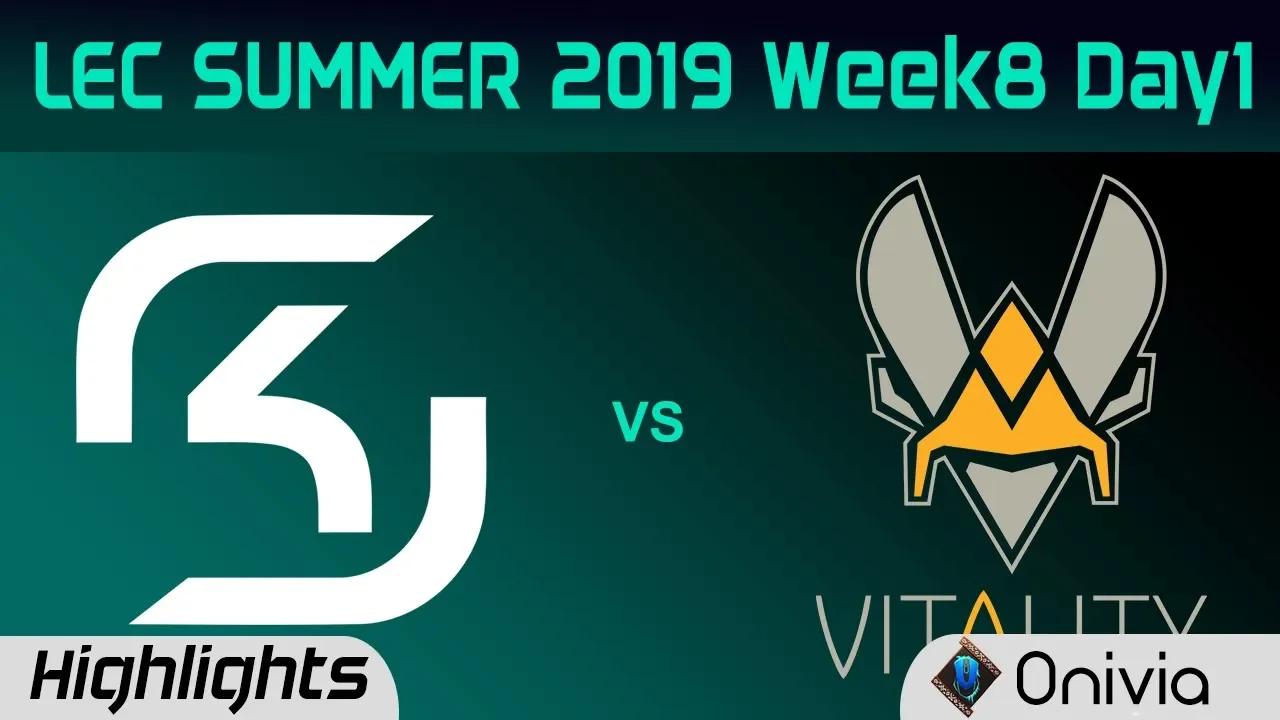 SK vs VIT Highlights LEC Summer 2019 W8D1 SK Gaming vs Team Vitality LEC Highlights By Onivia thumbnail