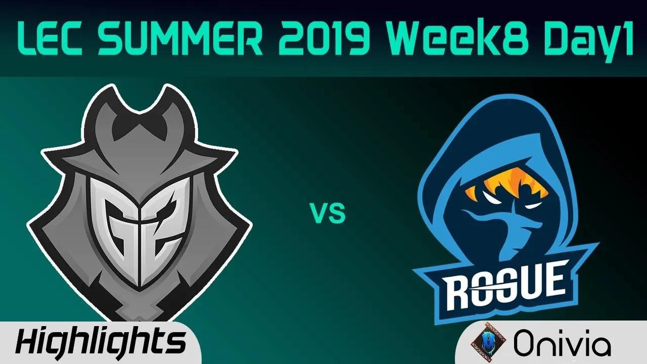 G2 vs RGE Highlights LEC Summer 2019 W8D1 G2 Esports vs Rogue LEC Highlights By Onivia thumbnail