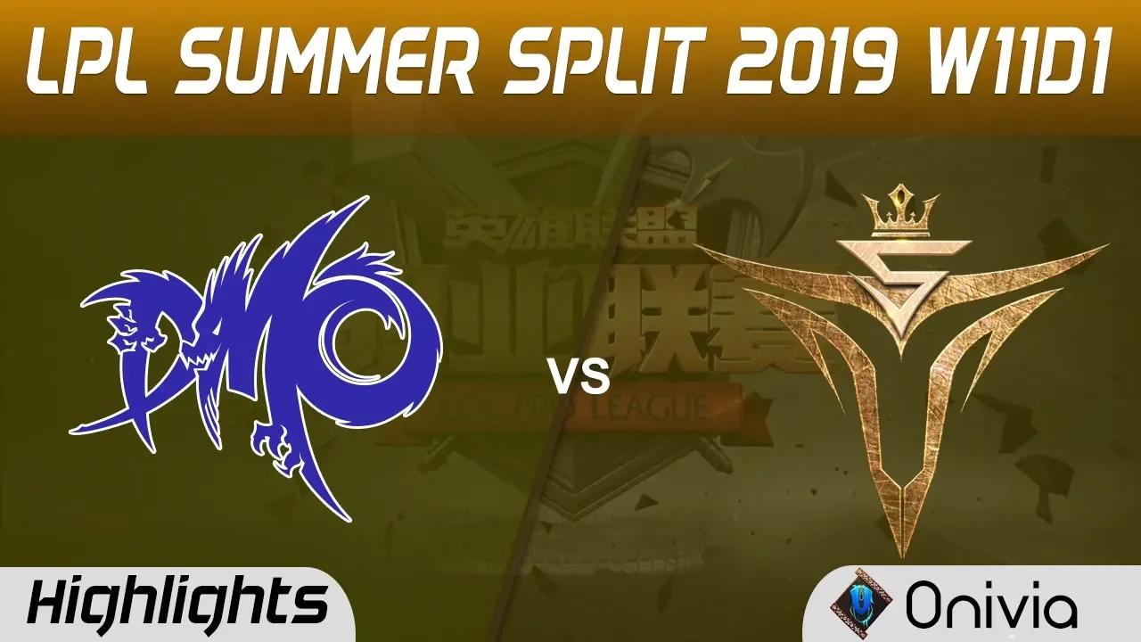 DMO vs V5 Highlights Game 1 LPL Summer 2019 W11D1 Dominus Esports vs Victory Five LPL Highlights by thumbnail