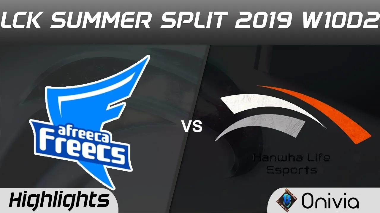 AF vs HLE Highlights Game 2 LCK Summer 2019 W10D2 Afreeca Freecs vs Hanwha Life Esports Highlights b thumbnail