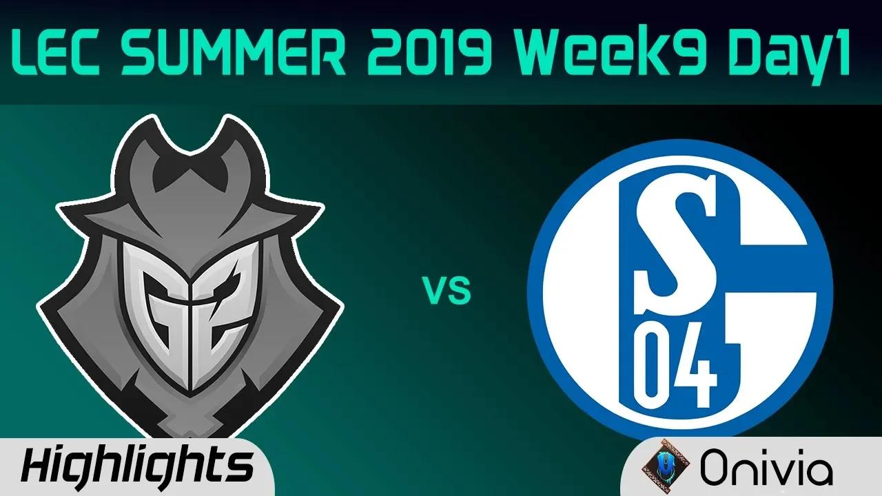 G2 vs S04 Highlights LEC Summer 2019 W9D1 G2 Esports vs Schalke04 LEC Highlights By Onivia thumbnail