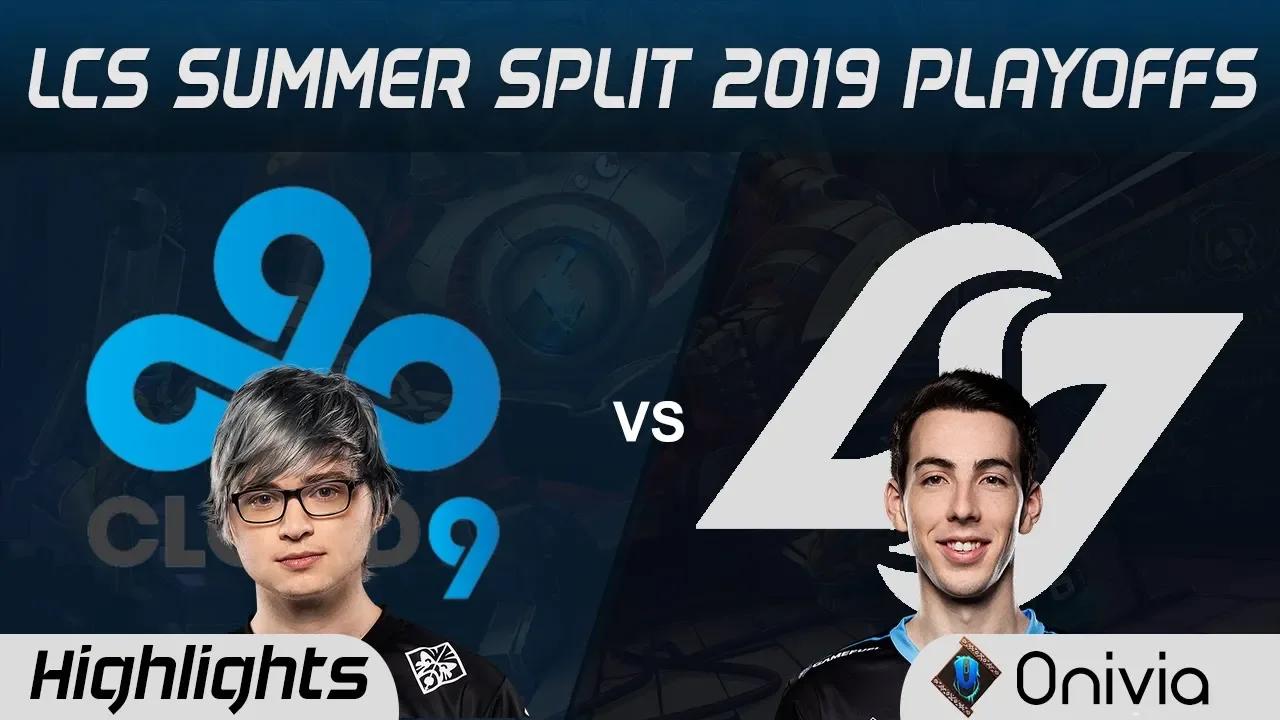 C9 vs CLG Highlights Game 1 LCS Summer 2019 Playoffs Cloud9 vs Counter Logic Gaming LCS Highlights b thumbnail