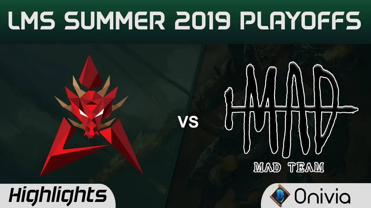 HKA vs MAD Highlights Game 1 LMS 夏季職業聯賽 Playoffs 2019 Hong Kong Attitude vs Team MAD by Onivia thumbnail