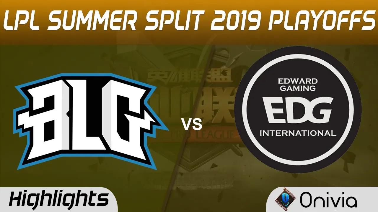 BLG vs EDG Highlights Game 3 LPL Summer 2019 Playoffs Bilibili Gaming vs Edward Gaming LPL Highlight thumbnail