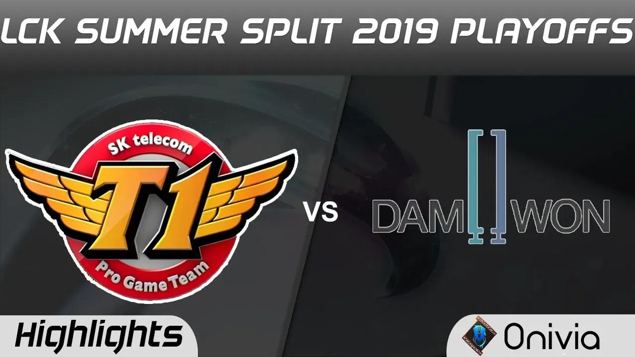 SKT vs DWG Highlights Game 1 LCK Summer 2019 Playoffs SK Telecom T1 vs DAMWON Gaming Highlights by O thumbnail