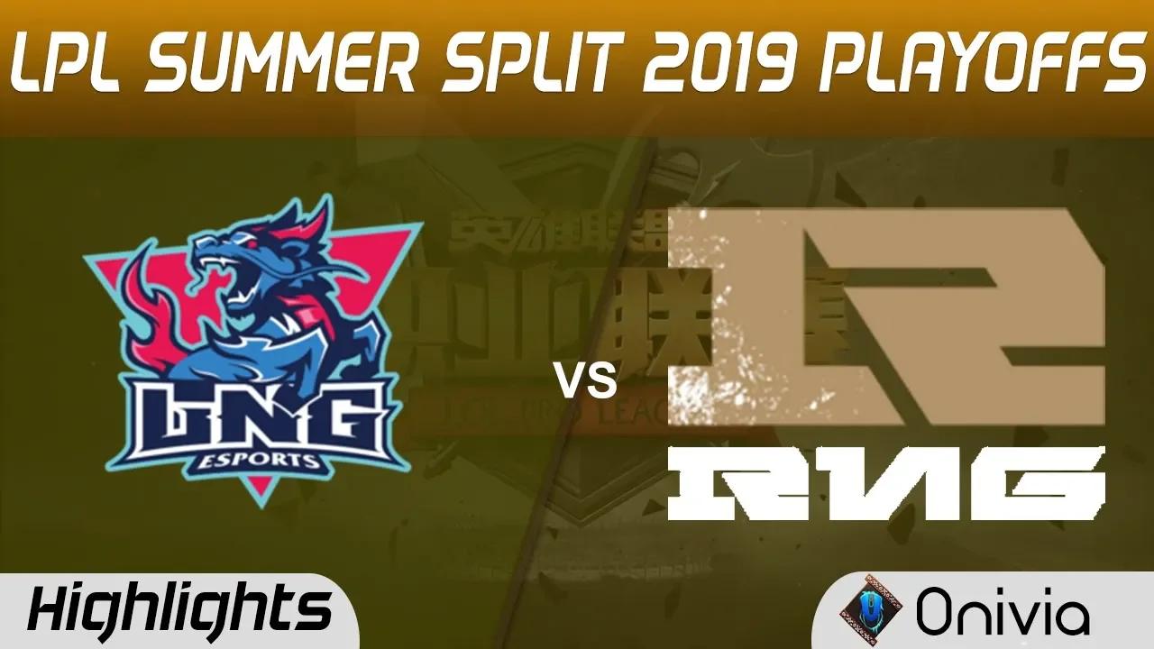 LNG vs RNG Highlights Game 3 LPL Summer 2019 Playoffs LNG Esports vs Royal Never Give Up LPL Highlig thumbnail