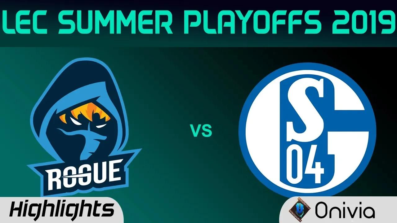 RGE vs S04 Highlights Game 3 LEC Summer 2019 Playoffs Rogue vs Schalke 04 LEC Highlights By Onivia thumbnail