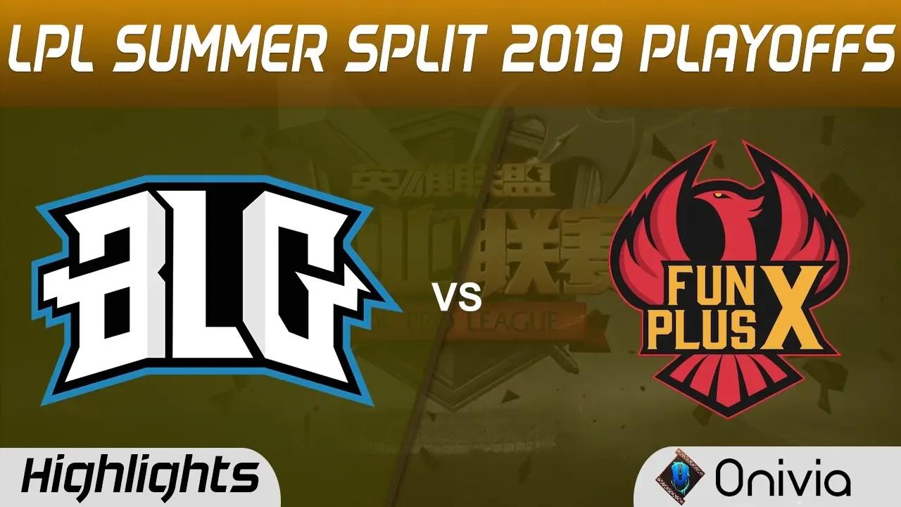 BLG vs FPX Highlights Game 1 LPL Summer 2019 Playoffs Bilibili Gaming vs FunPlus Phoenix LPL Highlig thumbnail