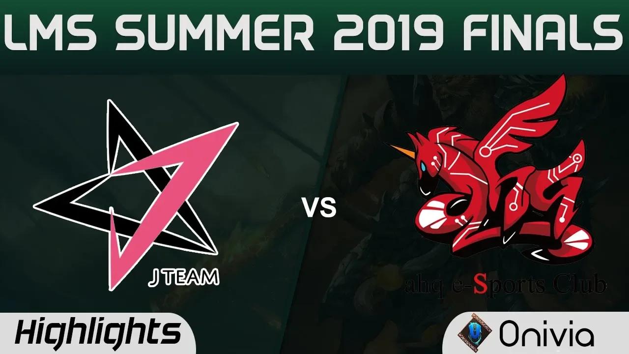 JT vs AHQ Highlights Game 4 LMS 夏季職業聯賽 Finals 2019 J Team vs ahq e Sports Club by Onivia thumbnail