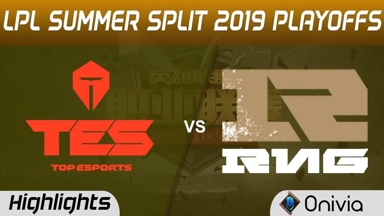 TES vs RNG Highlights Game 1 LPL Summer 2019 Playoffs Top Esports vs Royal Never Give Up LPL Highlig thumbnail