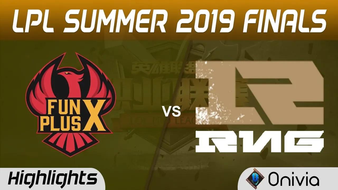 FPX vs RNG Highlights Game 2 LPL Summer 2019 Finals FunPlus Phoenix vs Royal Never Give Up LPL thumbnail