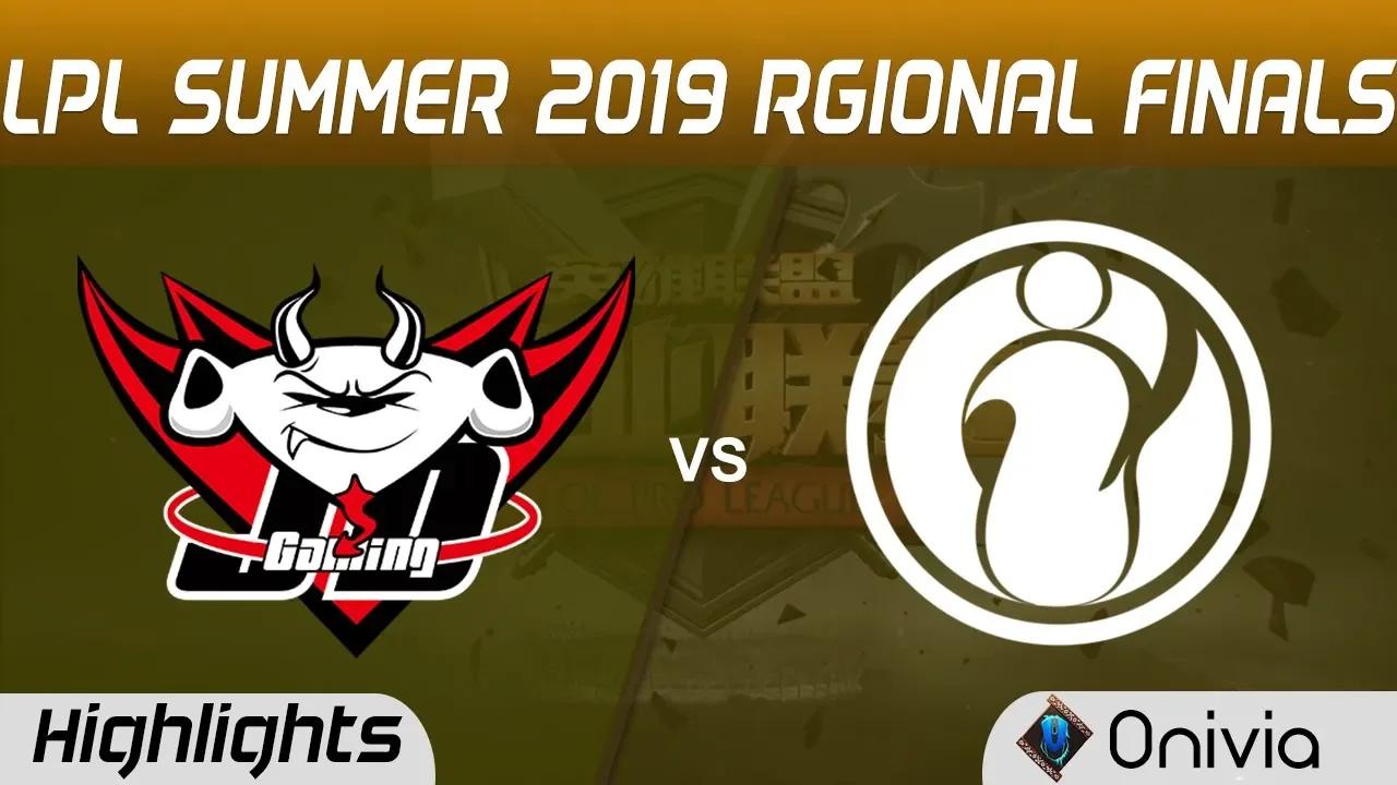 JDG vs IG Highlights Game 2 LPL 2019 Regional Finals JD Gaming vs Invictus Gaming LPL Highlig thumbnail