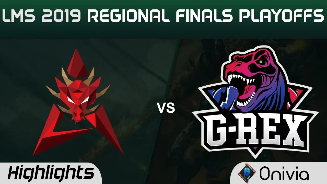 HKA vs GRX Highlights Game 1 LMS 夏季職業聯賽 2019 Regional Finals Hong Kong Attitude vs G Rex by Onivia thumbnail