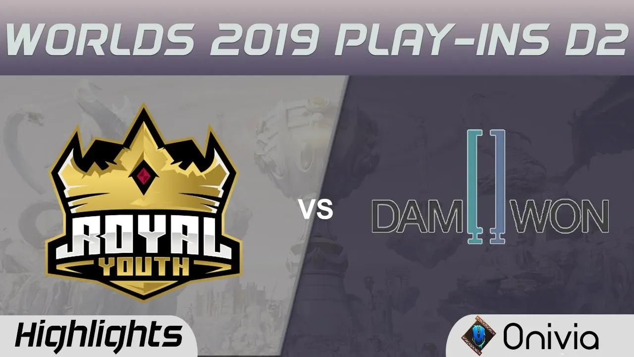 RY vs DWG Highlights Worlds 2019 Play in Royal Youth vs Damwon Gaming by Onivia thumbnail