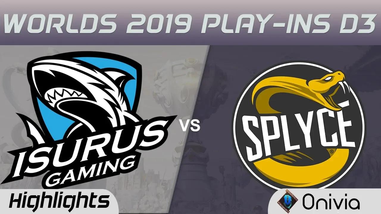 ISG vs SPY Highlights Worlds 2019 Play in Isurus Gaming vs Splyce by Onivia thumbnail