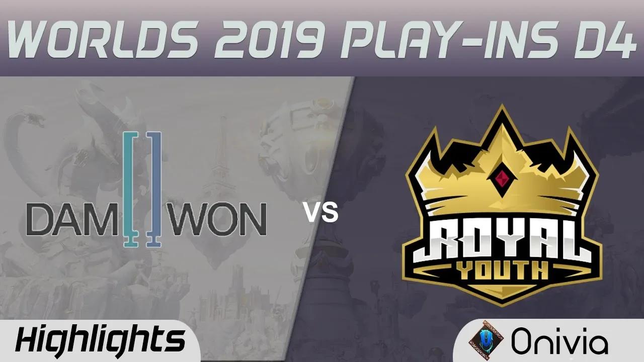 DWG vs RY Highlights Worlds 2019 Play in Damwon Gaming vs Royal Youth by Onivia thumbnail