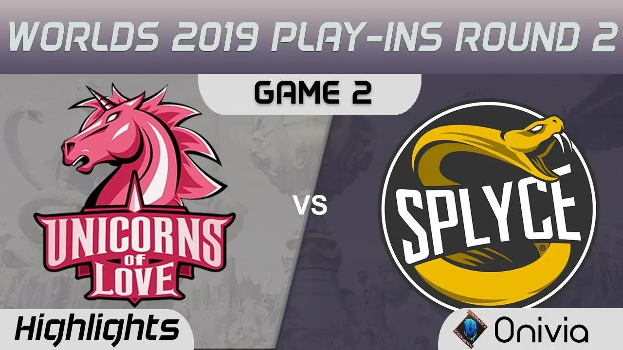 UOL vs SPY Highlights Game 2 Worlds 2019 Play in Round 2 Unicorns of Love vs Splyce by Onivia thumbnail