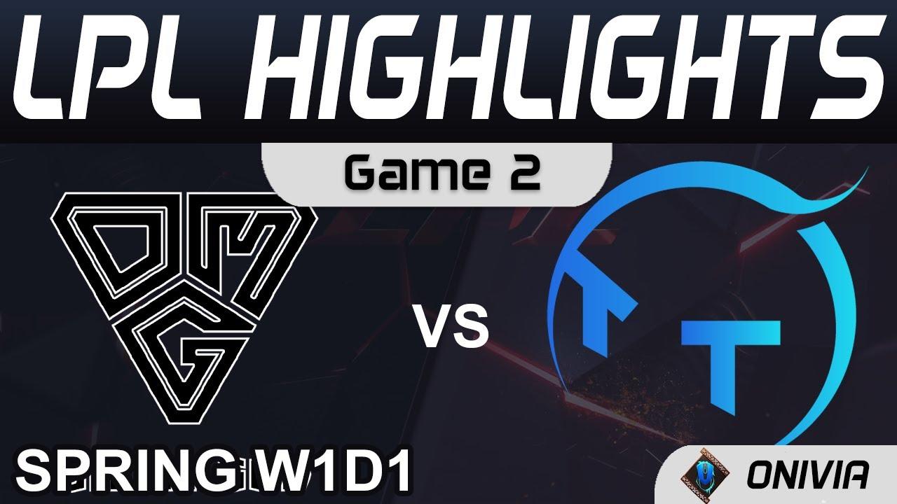 OMG vs TT Highlights Game 2 LPL Spring Season 2022 W1D1 Oh My God vs ThunderTalk Gaming by Onivia thumbnail