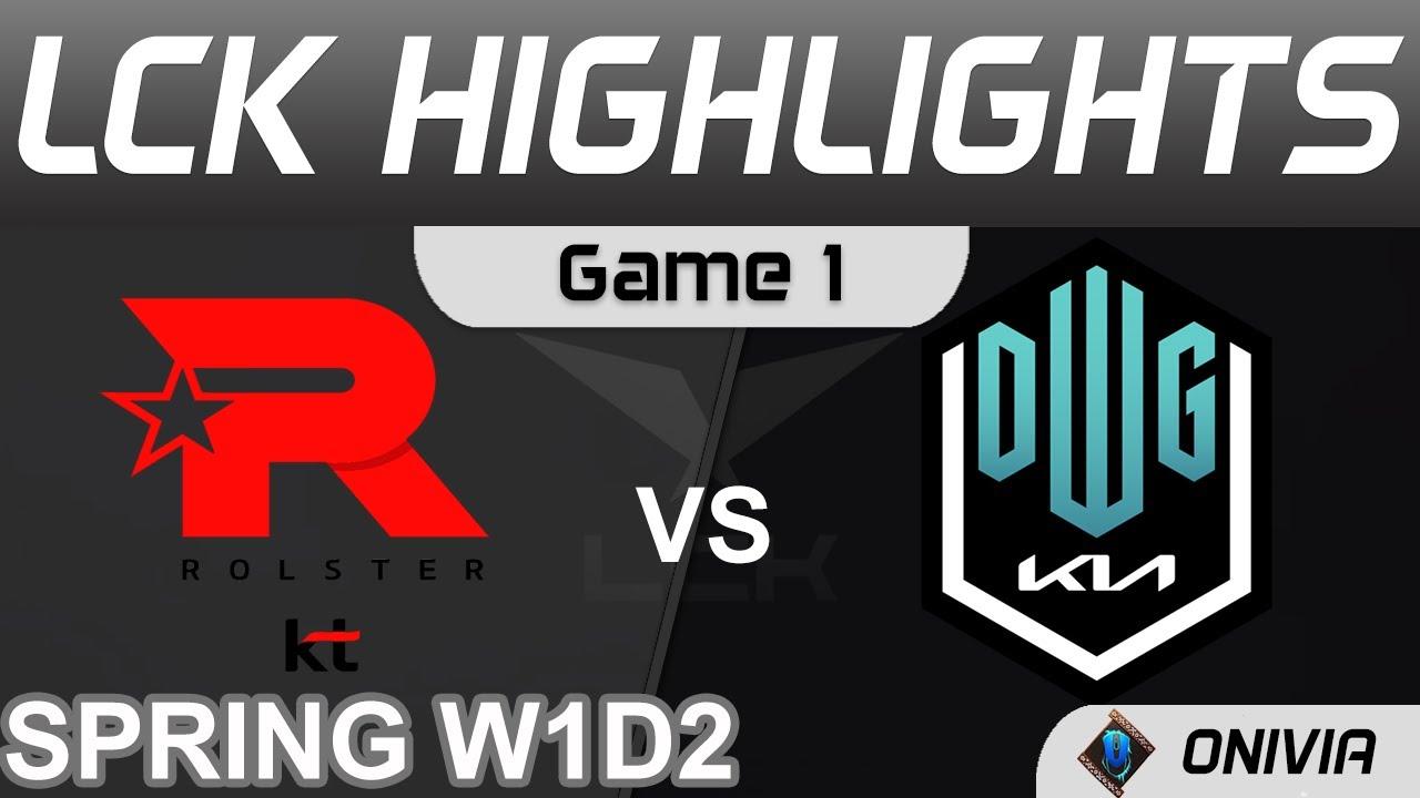 KT vs DK Highlights Game 1 LCK Spring Season 2022 W1D2 KT Rolster vs DWG KIA by Onivia thumbnail