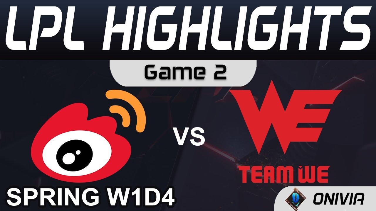 WBG vs WE Highlights Game 2 LPL Spring Season 2022 W1D4 Weibo Gaming vs Team WE by Onivia thumbnail