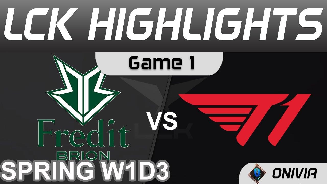 BRO vs T1 Highlights Game 1 LCK Spring Season 2022 W1D3 Fredit BRION vs T1 by Onivia thumbnail