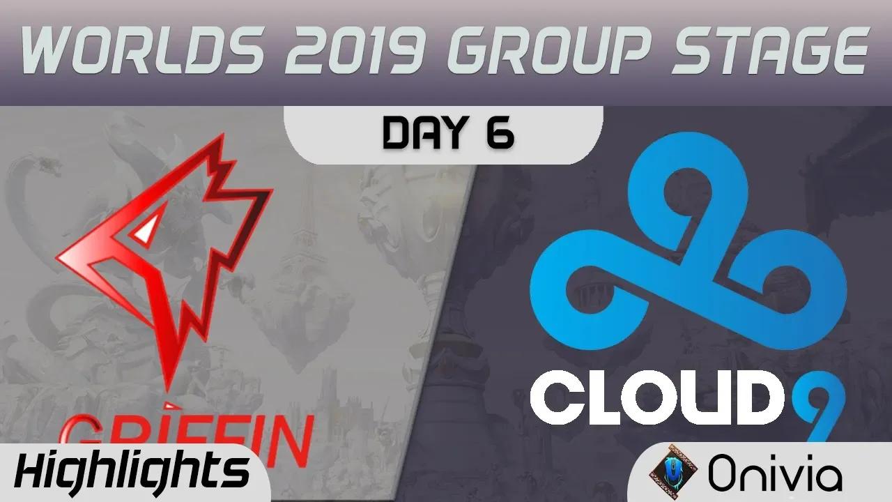 GRF vs C9 Highlights Worlds 2019 Main Event Group Stage Griffin vs Cloud9 by Onivia thumbnail