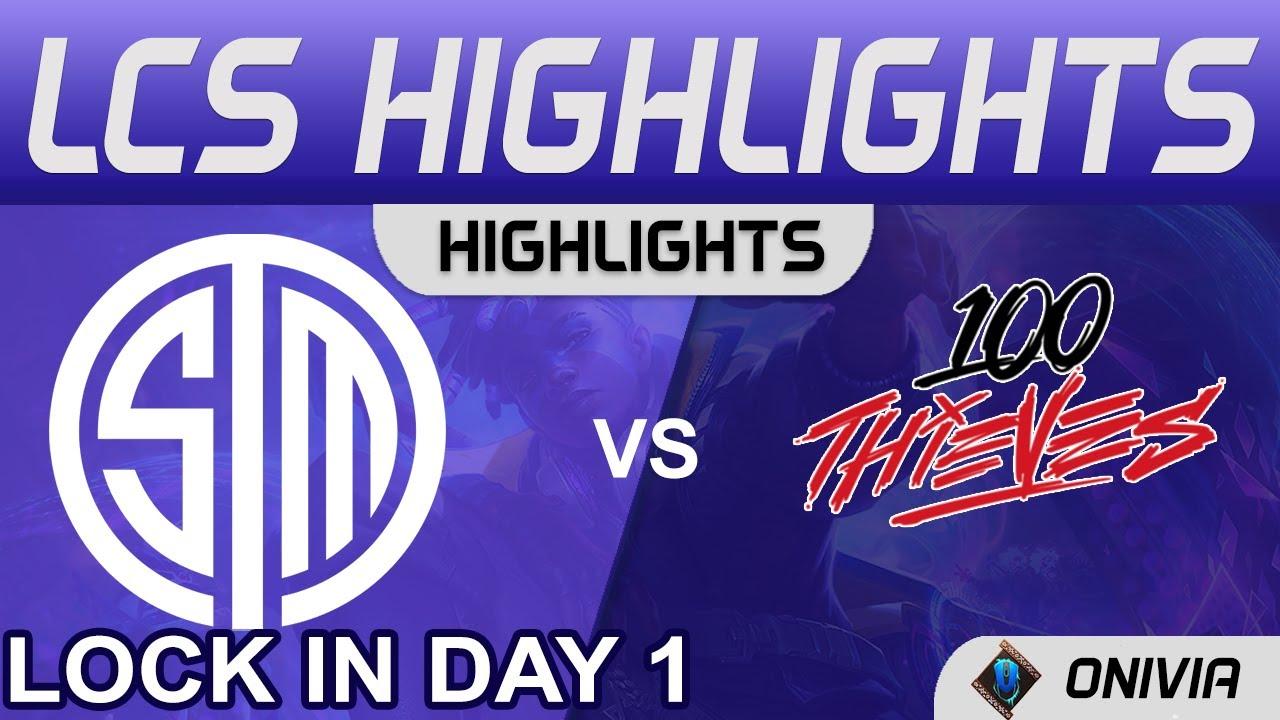 TSM vs 100 Highlights LCS Lock In 2022 Day 1 Team SoloMid vs 100 Thieves by Onivia thumbnail