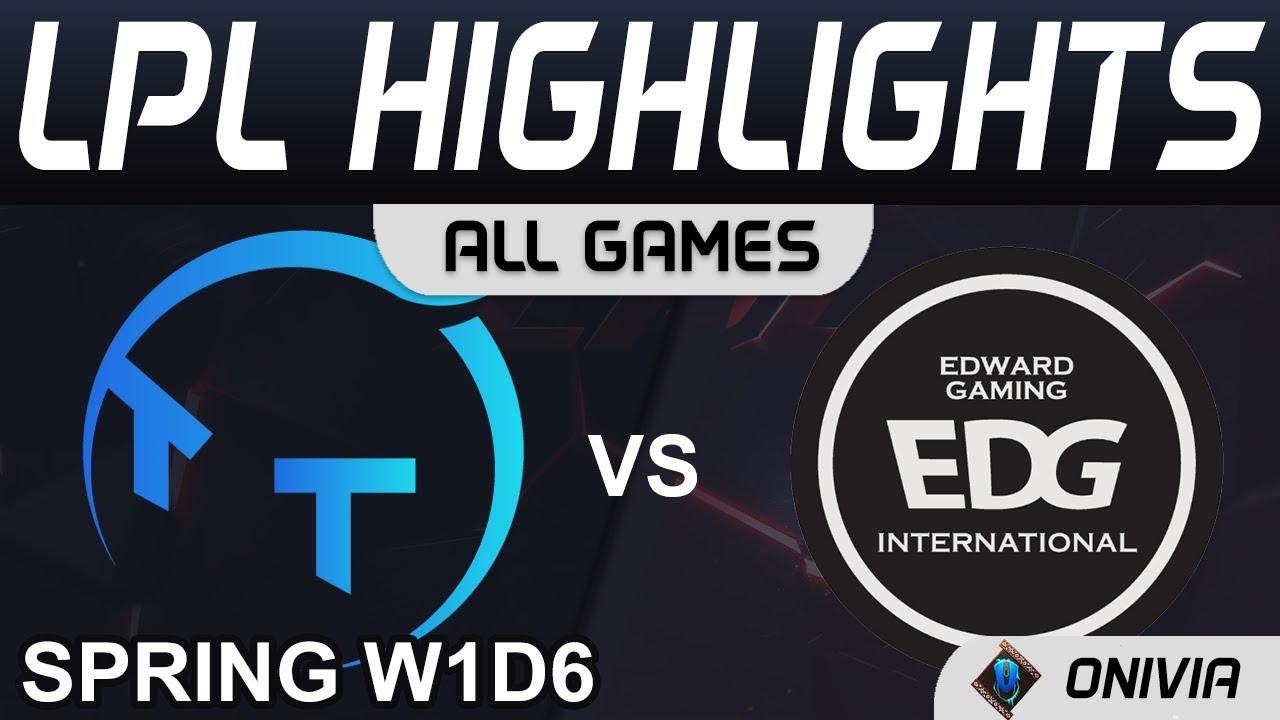 TT vs EDG Highlights ALL GAMES LPL Spring Season 2022 W1D6 ThunderTalk Gaming vs EDward Gaming by On thumbnail