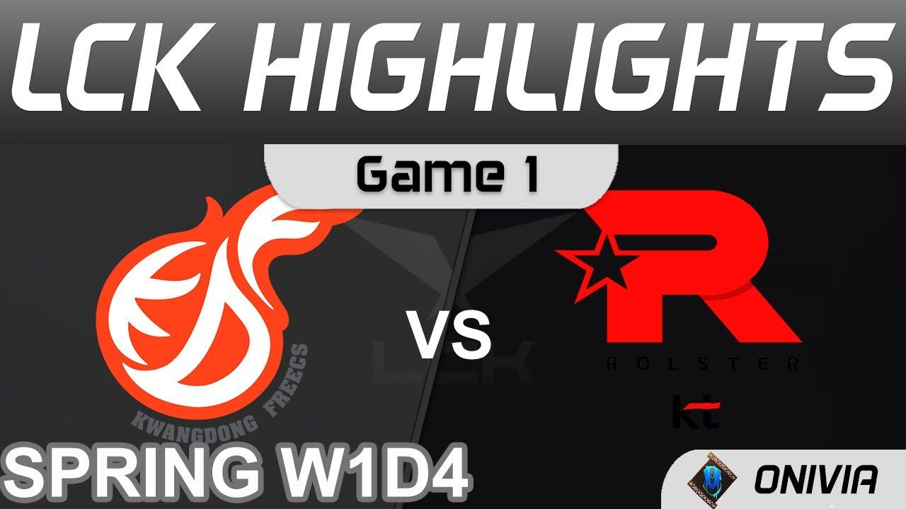 KDF vs KT Highlights Game 1 LCK Spring Season 2022 W1D4 Kwangdong Freecs vs KT Rolster by Onivia thumbnail