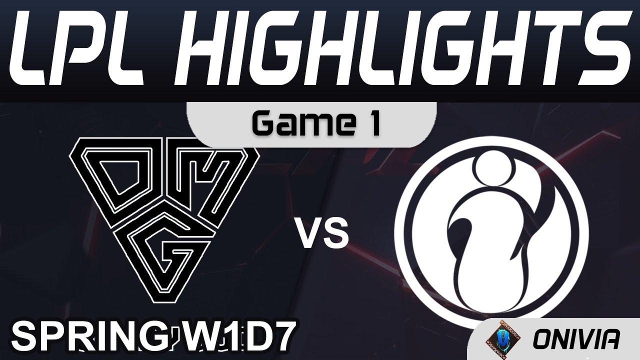 OMG vs IG Highlights Game 1 LPL Spring Season 2022 W1D7 Oh My God vs Invictus Gaming by Onivia thumbnail