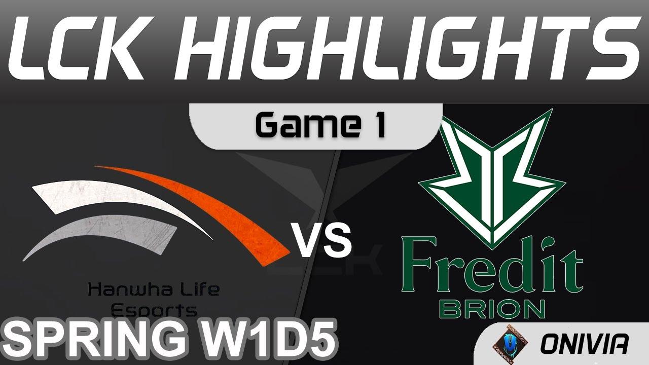 HLE vs BRO Highlights Game 1 LCK Spring Season 2022 W1D5 Hanwha Life Esports vs Fredit BRION by Oniv thumbnail