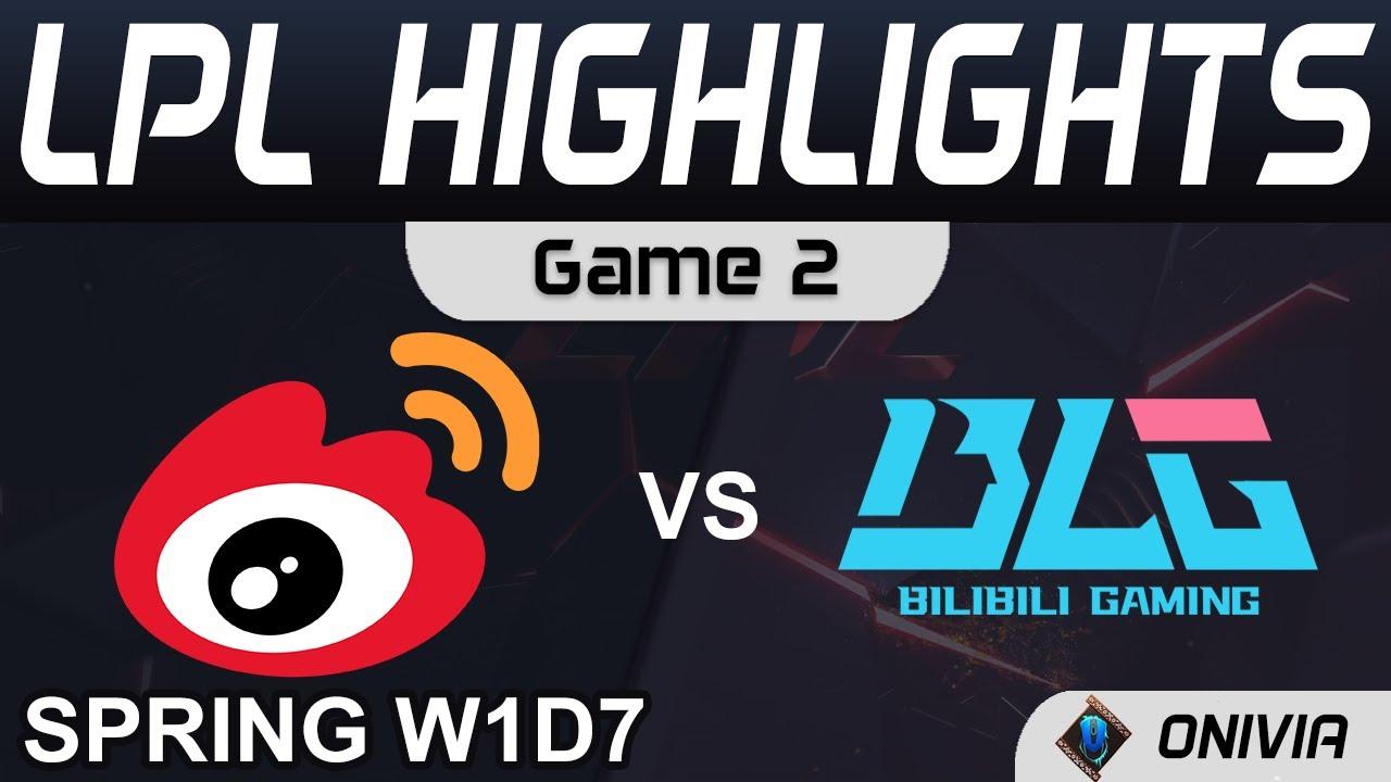 WBG vs BLG Highlights Game 2 LPL Spring Season 2022 W1D7 Weibo Gaming vs Bilibili Gaming by Onivia thumbnail