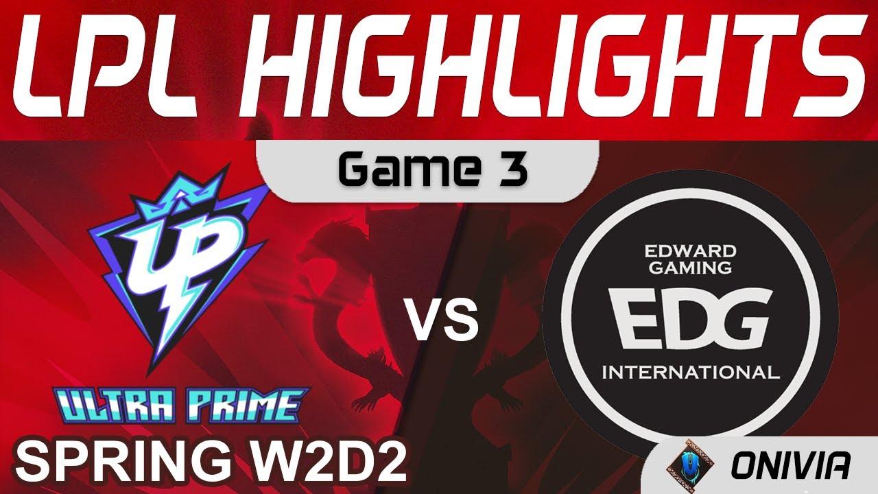 UP vs EDG Highlights Game 3 LPL Spring Season 2022 W2D2 Ultra Prime vs EDward Gaming by Onivia thumbnail