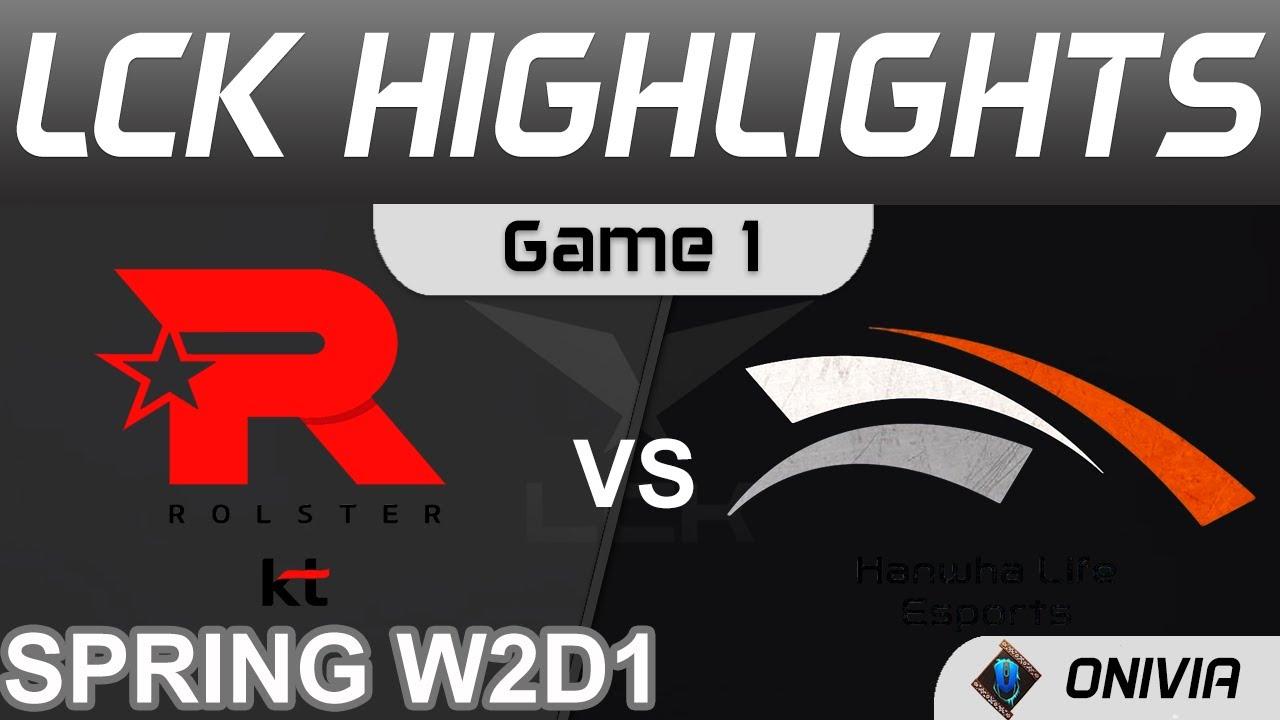 KT vs HLE Highlights Game 1 LCK Spring Season 2022 W2D1 KT Rolster vs Hanwha Life Esports by Onivia thumbnail