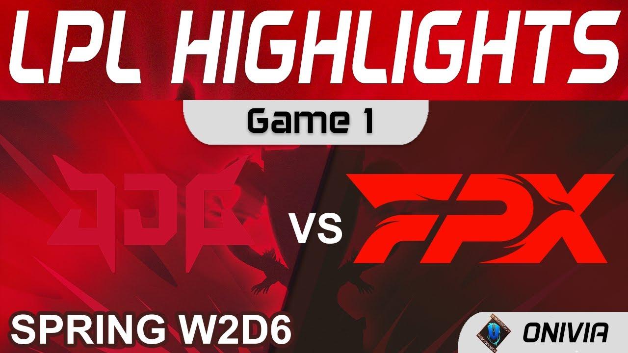 JDG vs FPX Highlights Game 1 LPL Spring Season 2022 W2D6 JD Gaming vs FunPlus Phoenix by Onivia thumbnail