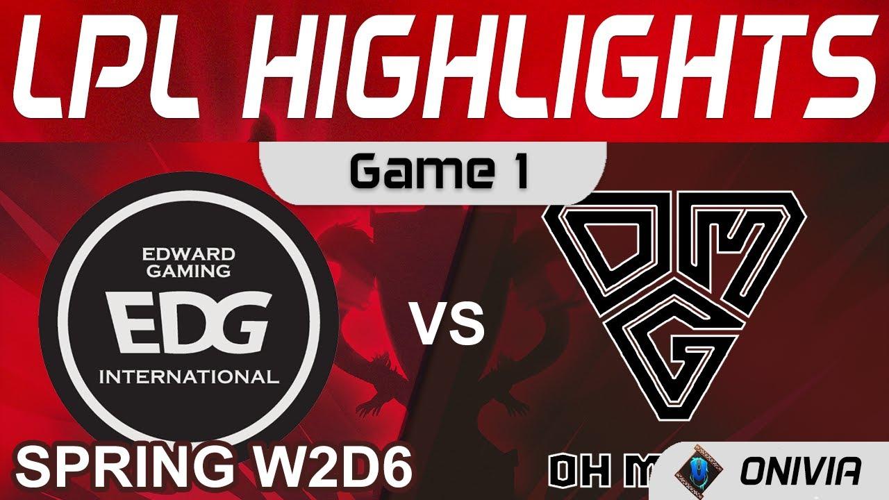 EDG vs OMG Highlights Game 1 LPL Spring Season 2022 W2D6 EDward Gaming vs Oh My God by Onivia thumbnail