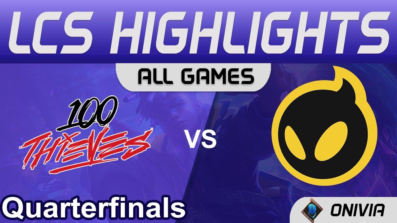 100 vs DIG Highlights ALL GAMES LCS Lock In Quarterfinals 2022 100 Thieves vs Dignitas by Onivia thumbnail