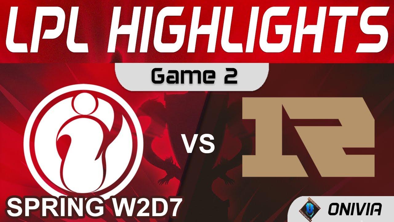 IG vs RNG Highlights Game 2 LPL Spring Season 2022 W2D7 Invictus Gaming vs Royal Never Give Up by On thumbnail