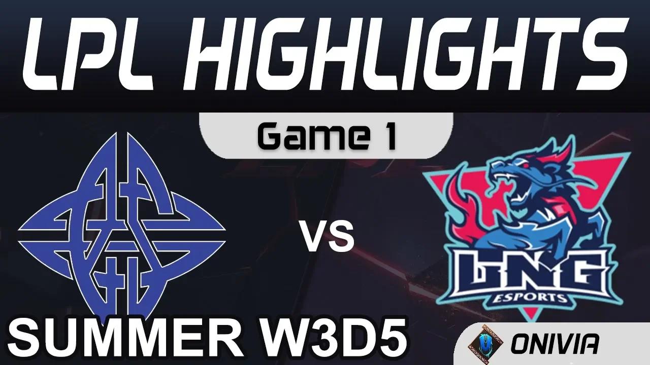 ES vs LNG Highlights Game 1 LPL Summer Season 2020 W3D5 eStar vs LNG Esports Up by Onivia thumbnail