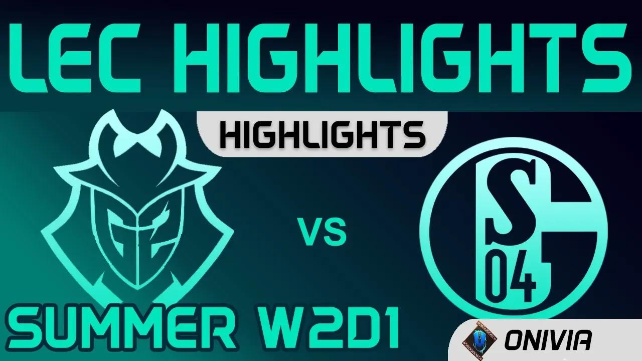 G2 vs S04 Highlights Summer W2D1 LEC Summer 2020 G2 Esports vs FC Schalke04 by Onivia thumbnail