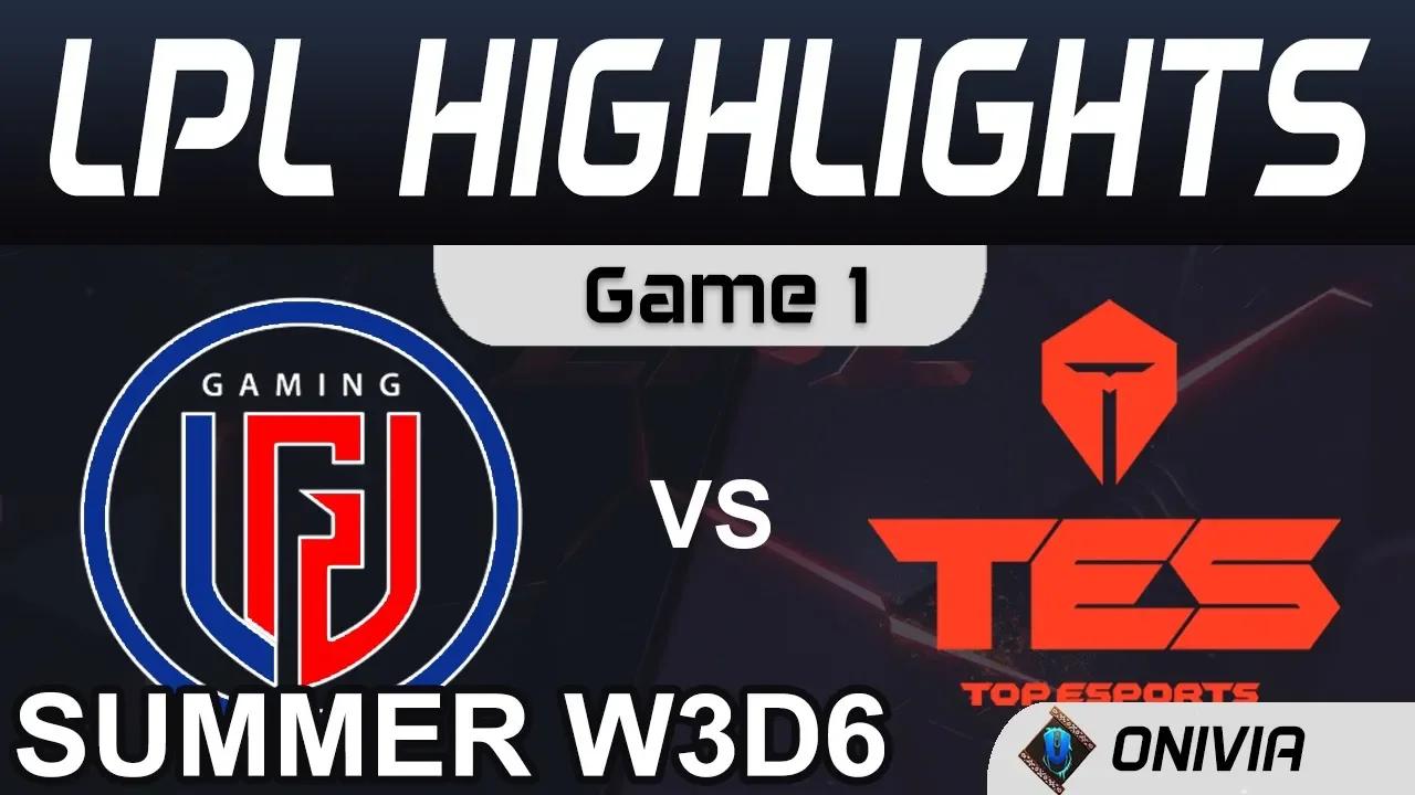 LGD vs TES Highlights Game 1 LPL Summer Season 2020 W3D6 LGD Gaming vs Top Esports by Onivia thumbnail