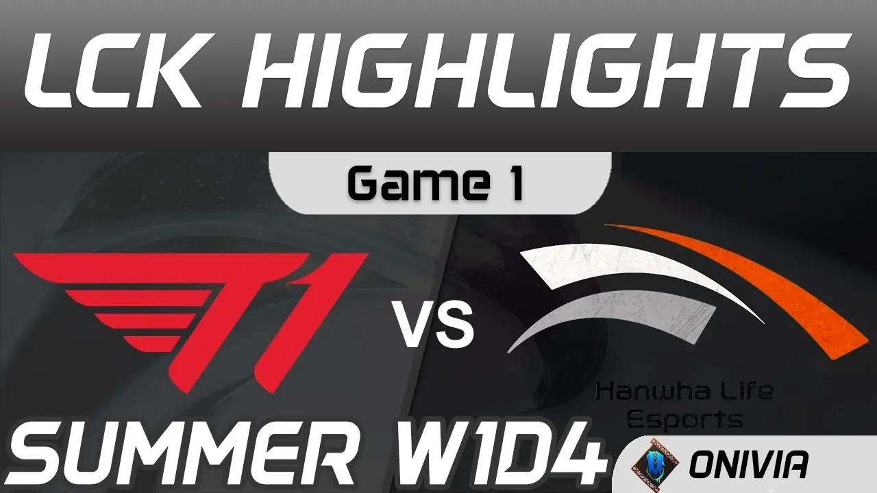 T1 vs HLE Highlights Game 1 LCK Summer Season 2020 W1D4 T1 vs Hanwha Life by Onivia thumbnail